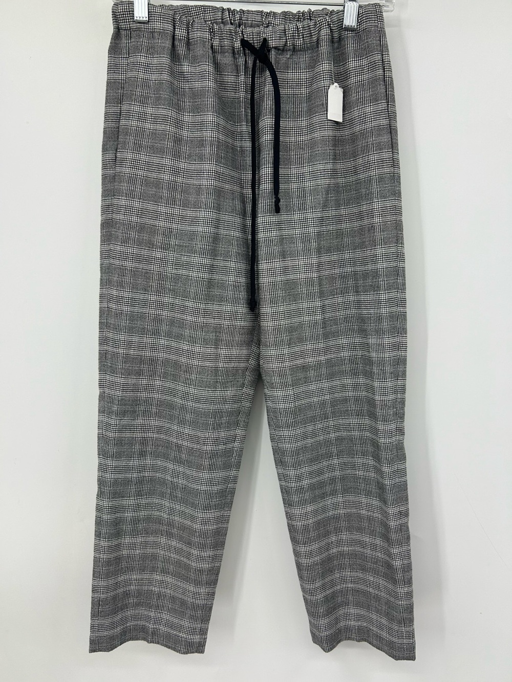 Aritzia The Group Babaton The Jimmy Pant Pull On Drawstring Plaid Pants Size S
